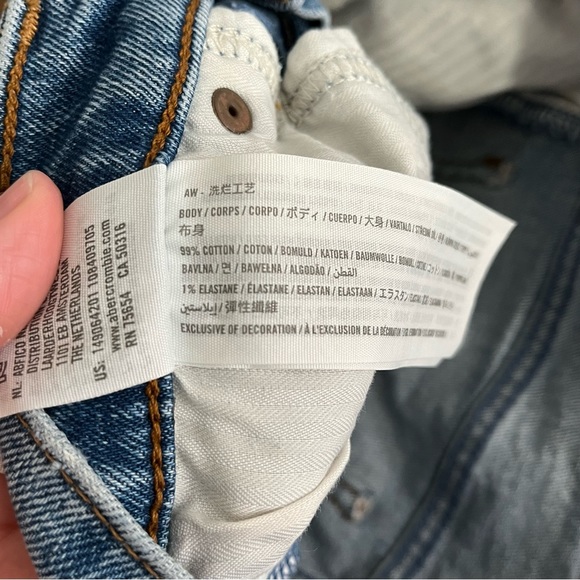Abercrombie & Fitch distressed high rise 4” short size 25 beach summer - Picture 11 of 13